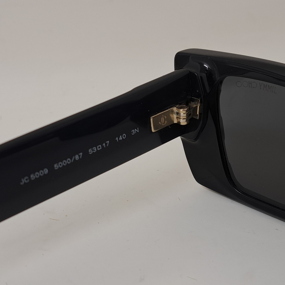 NWT Jimmy Choo Avenue Motif Tatum Sunglasses Matte Black Gray JC5009 53-17-140 - Picture 11 of 15